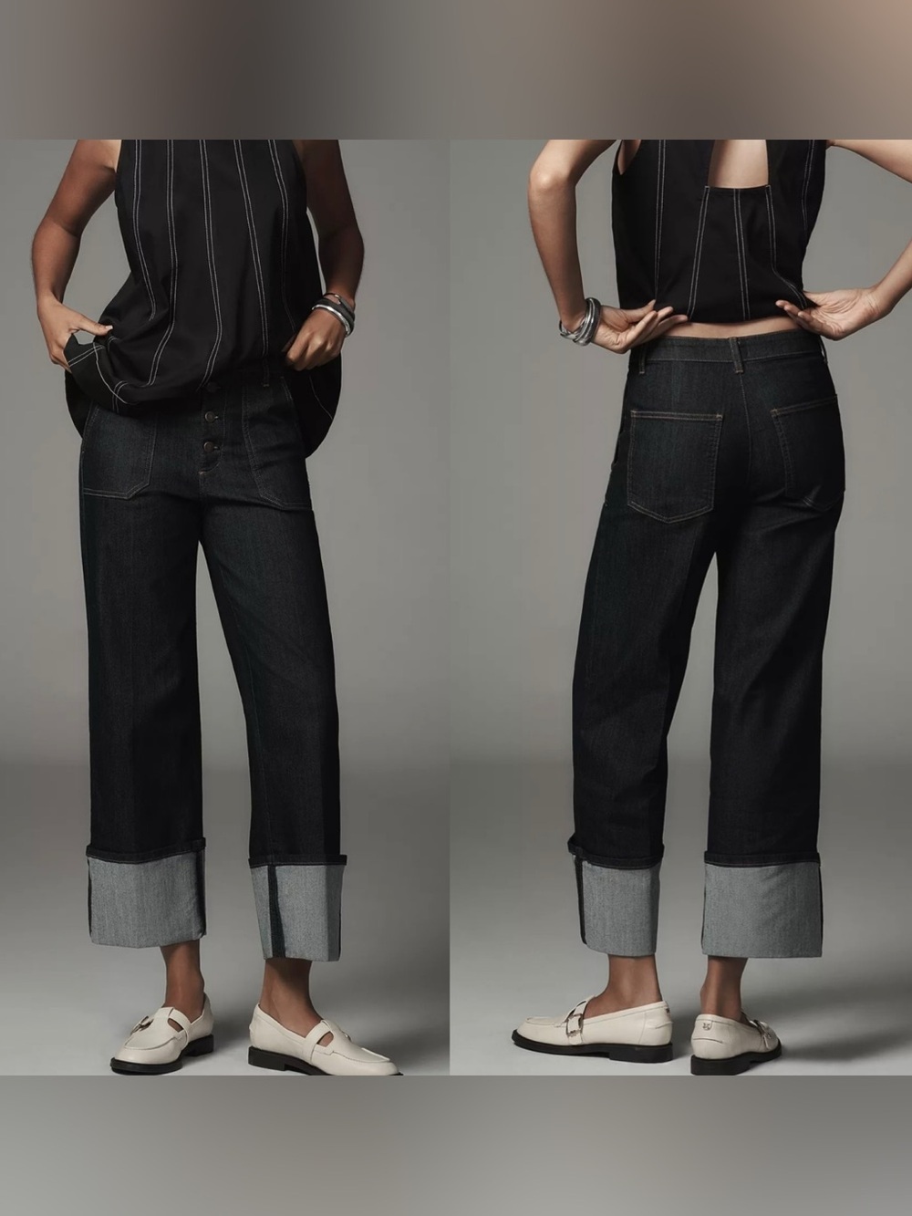Anthropologie pilcro utility high rise straight leg jeans, size 27 - Picture 1 of 9